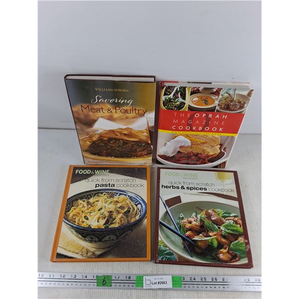 Cookbooks - Williams Sonoma, Quick from Scratch Pasta, Herbs & Spices, The Oprah Cookbook