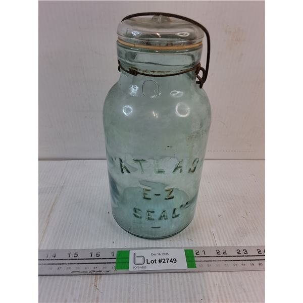 Vintage Atlas E-Z Seal Canning Jar