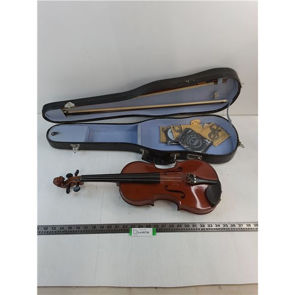 Violin w/Case & Extra Strings - 31" Length