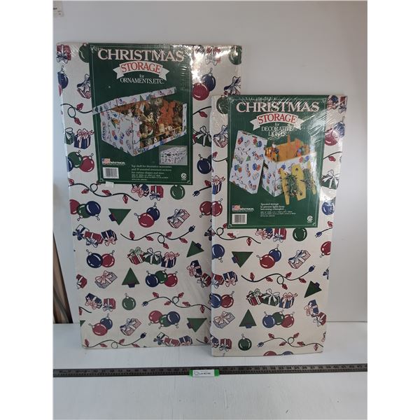 (2) Sealed Christmas Storage Boxes - PICK UP
