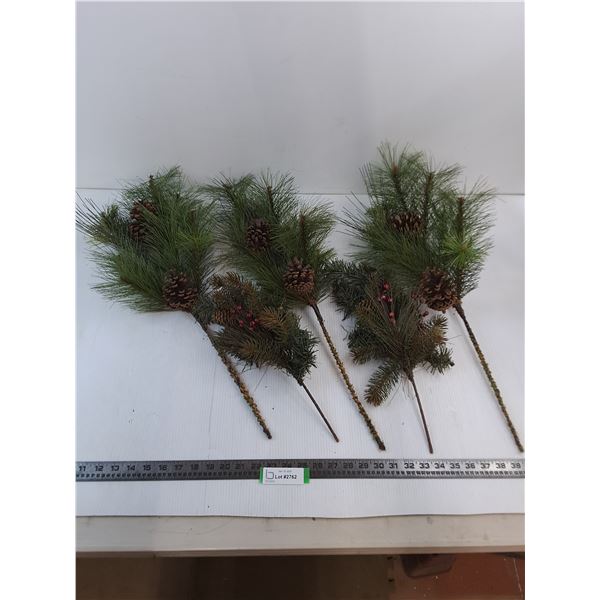 (5) Artificial Tree Branch Holiday Decor - Longest 25" - PICK UP