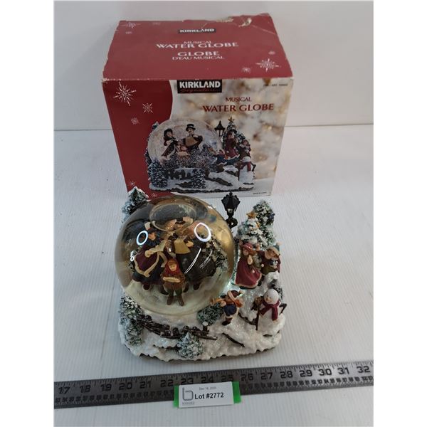 Kirkland Musical "Christmas Themed" Water Globe - CANNOT SHIP
