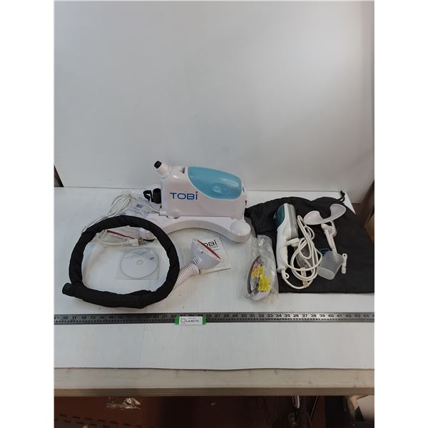 Tobi Travel Steamer w/Accessories - Power Light Comes On - Appears Unused