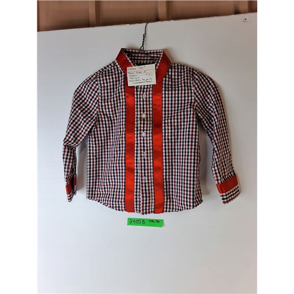 Boy's Ribbon Shirt- Size 5