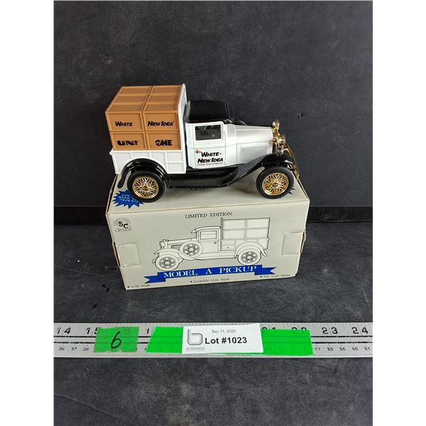 Die Cast Limited Edition Model A Pickup Lockable Coin Bank