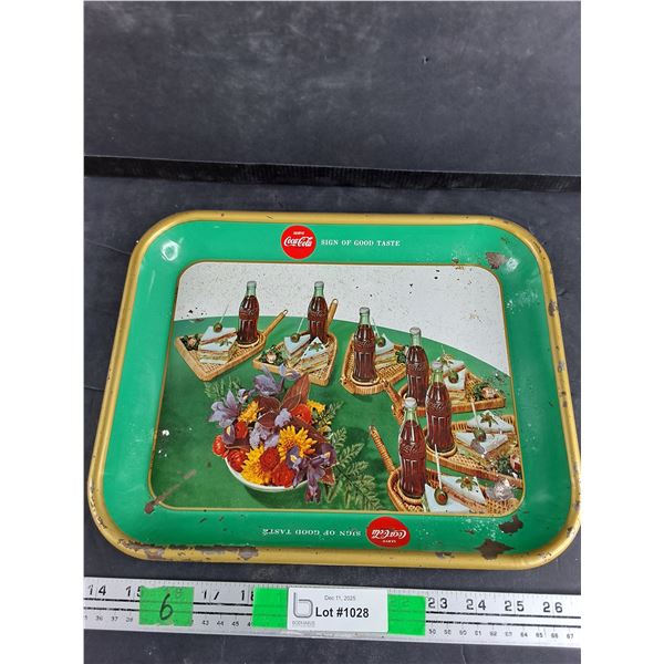 Vintage Coca Cola Serving Tray 13"x 11"