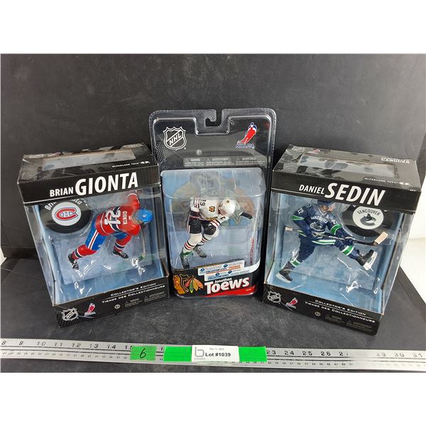 NHL Hockey Figures - Brian Gionta, Daniel Sedin, Jonathan Toews