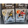 Image 2 : Vintage Hockey & NHL Hockey Figures - Mario Lemieux, Theoren Fleury, Bobby Orr