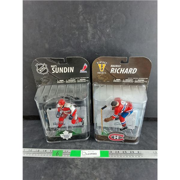 NHL & Vintage Hockey Figures - Mats Sundin, Maurice Richard