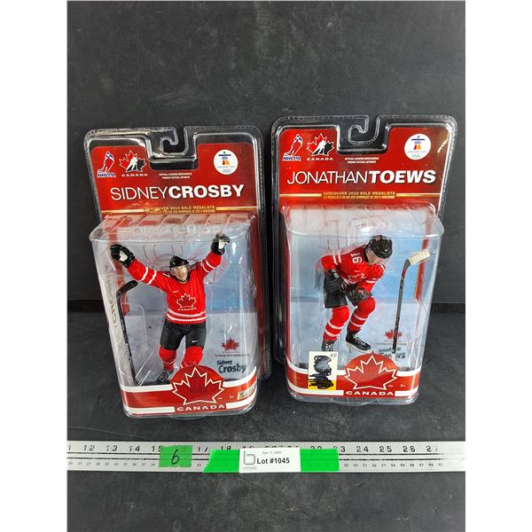 NHLPA Vancouver 2010 Gold Medalists Hockey Figures - Sidney Crosby, Jonathan Toews