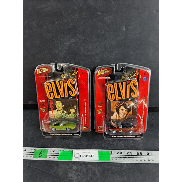 Johnny Lightning Elvis '67 Corvette Convertible & '65 Ford Mustang Convertible