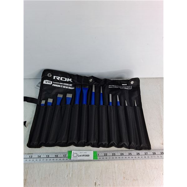 Rok 12pc Punch And Chisel Set New
