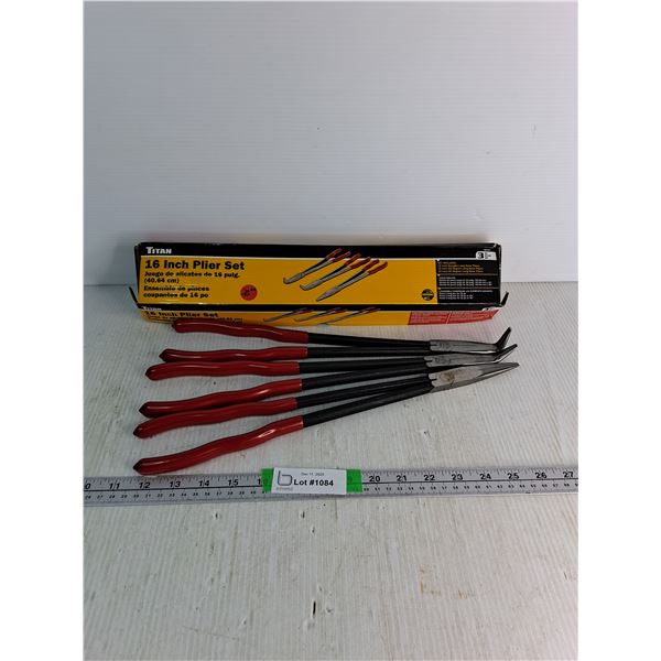 3-piece 16" Plier Set New