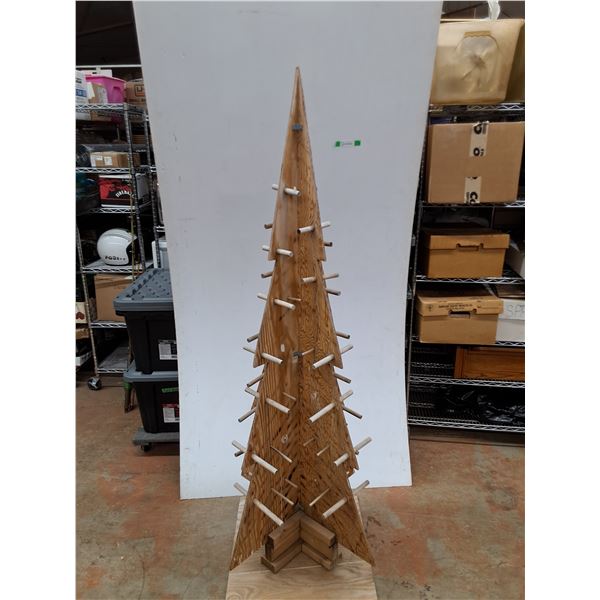 * Wooden Christmas Tree, 78" Tall, Cannot Ship