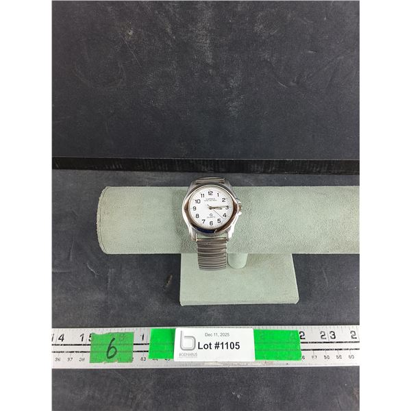 Silver Colour Caprice Quartz Watch, Expansion Bracelet, Working