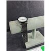 Image 3 : White Face Quartz Watch, Melanise Band, Working