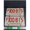 Image 1 : 1975 Saskatchewan License Plates