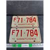 Image 1 : 1975 Saskatchewan License Plates