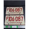 Image 1 : 1975 Saskatchewan License Plates
