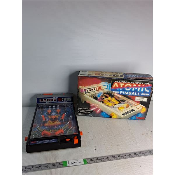 Vintage Tomy Atomic Pinball Machine- Not Tested