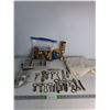 Image 1 : Various Bottles Openers, Cork Screws, Jewlery Box, Table Cloth