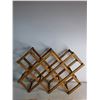 Image 3 : (2)Vintage Wooden Accordion-Style Wine Rack-25" by 13" - PICK UP