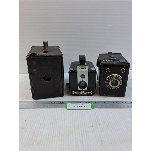 (3) Vintage Cameras - As Is
