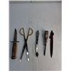 Image 4 : Assorted Vintage Knives, Scissors, Cigarette Holder
