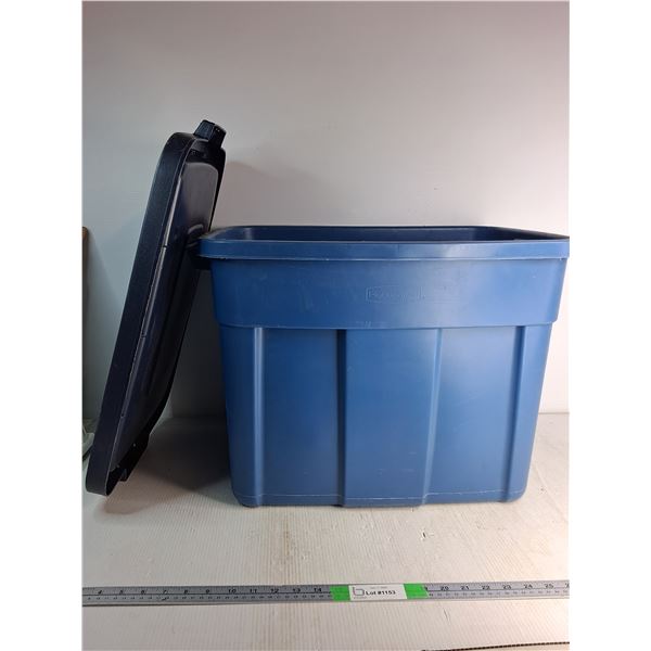 (2) Tote Bin - Rubbermaid, H 16", L 19" W 12"- Cannot Ship