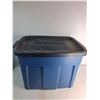 Image 2 : (2) Tote Bin - Rubbermaid, H 16", L 19" W 12"- Cannot Ship