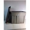 Image 3 : (2) Tote Bin - Rubbermaid, H 16", L 19" W 12"- Cannot Ship