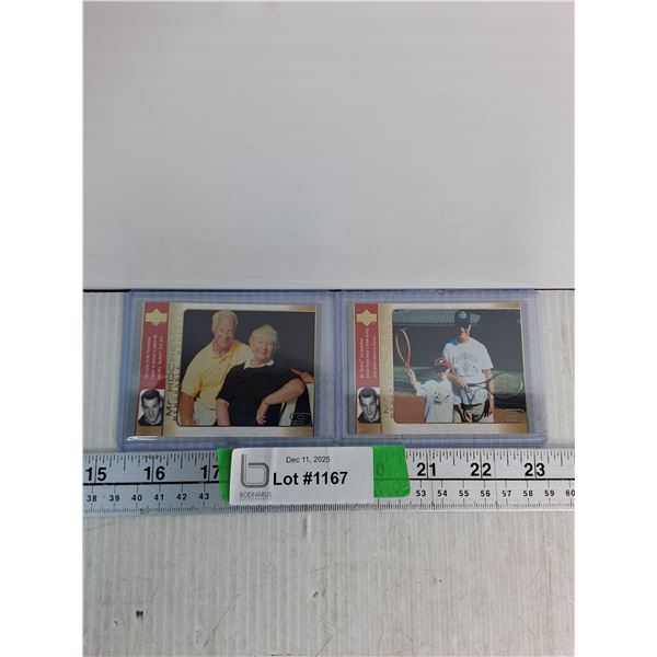 (2) Hockey Cards- Gordie Hockey- Cannot Authenticate