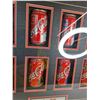 Image 3 : (12) Framed Coca-Cola Cans With Various Hockey Teams Approx 33.5" x 21.5"- Cannot Ship