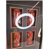 Image 4 : (12) Framed Coca-Cola Cans With Various Hockey Teams Approx 33.5" x 21.5"- Cannot Ship