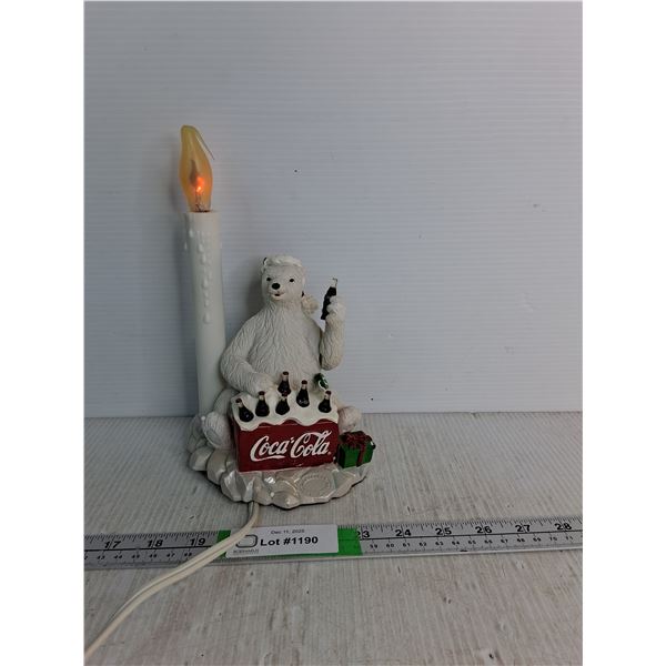 Coca-Cola Festive Polar Bear Decor- Powers On