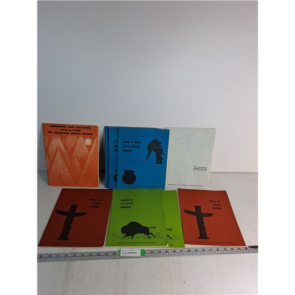 (7) Indians Of Canada Books- Quebec, British Columbia, Prairie Provinces