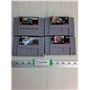 Image 1 : (4) Super Nintendo Video Game Cartridges- Home Alone 2, NFL Quaterback Club, NBA Jam, Bassin's Black