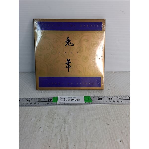 1999 Lunar New Year- Year Of The Rabbit Stamp And Precious Coin Set- Appears NIB