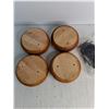 Image 2 : (4) Wooden Bun Feet For Furniture
