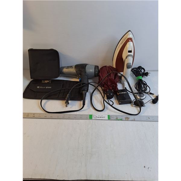 Umbrella,Blow Dryer and Iron-untested,DVD Holders,Cards,Headphones