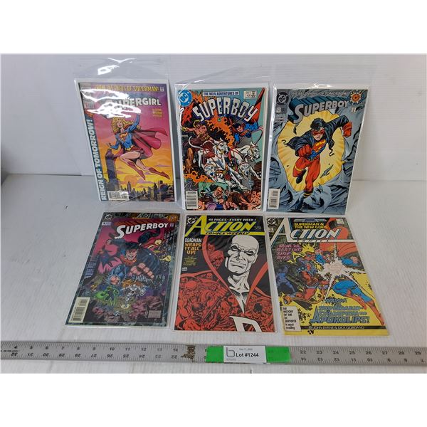 (6) DC Comics- Supergirl, Superboy, Action Comics