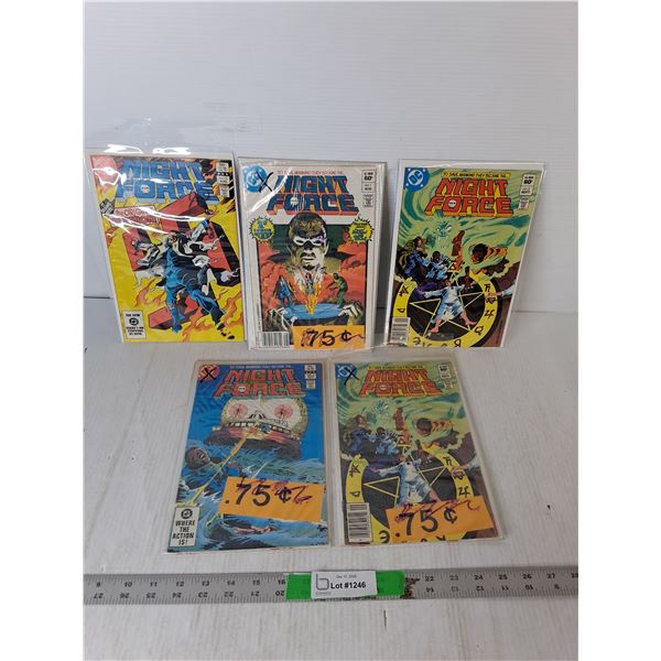 (5) DC Night Force Comics