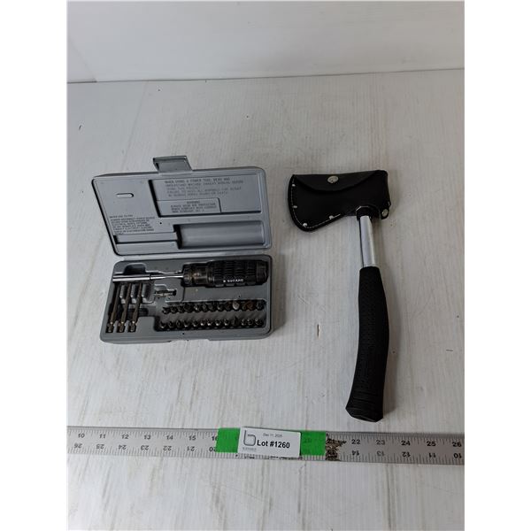 Screwdriver Set, Mastercraft 13" Hatchet & Sheath