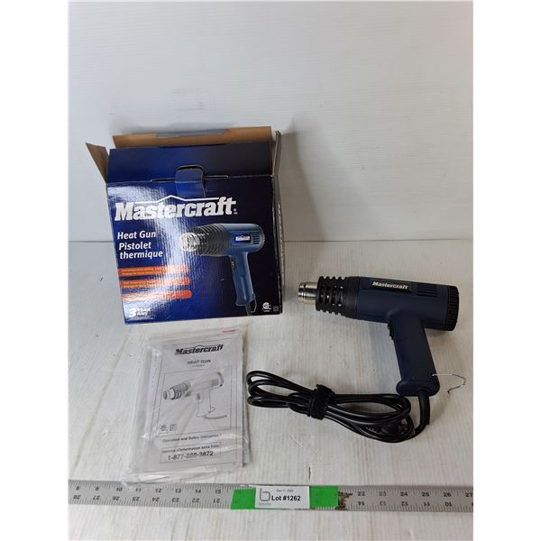 Mastercraft Heat Gun- Powers On & Manual