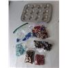 Image 3 : Mini Muffin Tin & Jewelry Beads & Shells