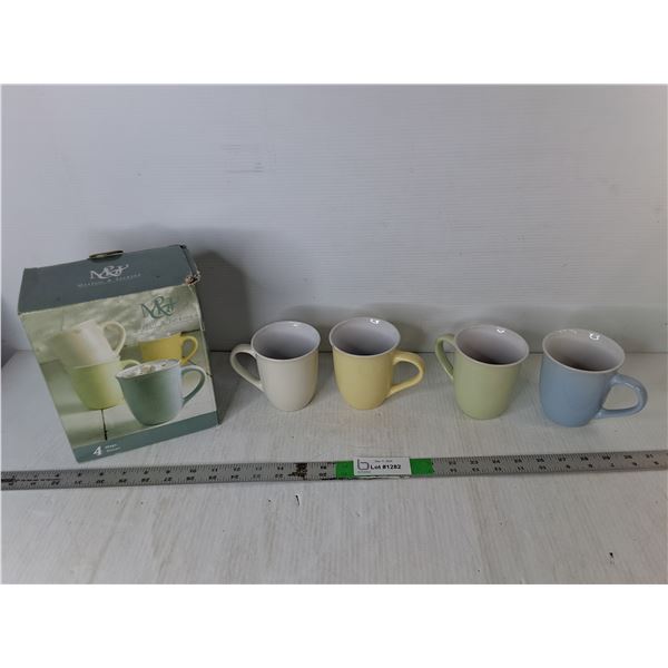 (4) 12 Oz. Stoneware Mugs