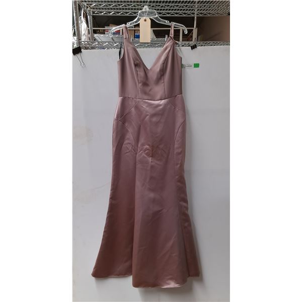 *Sorella Vita Satin & Chiffon Gown-14