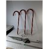 Image 1 : (3) Decorative Lightup Candy Canes 28"- Working & Umbrella 32.5" - PICK UP
