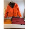 Image 1 : (1) Hunting Jacket-Unknown Size-closer to small/medium and (3) Assorted Wrench Set Holders(Empty)