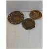 Image 5 : Art Deco Racehorse/Jockey Car Mascot,Grain Elevator Wall Mount and (3) Brass Ashtrays